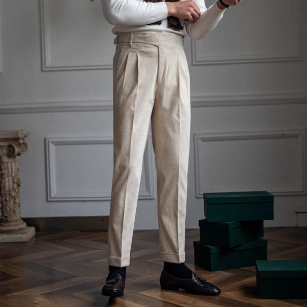 Men's Clothing Spring And Autumn New Style No Iron Drape Trousers Men's Loose Straight Casual Pants All Match Mopping Wide Leg Long Pants_viptrois.com