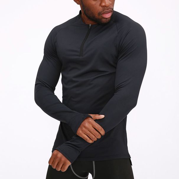 Men's Clothing Fitness Long Sleeve Quick Drying Breathable Outdoor Running Compression Basketball Sports Tights Sportswear_viptrois.com