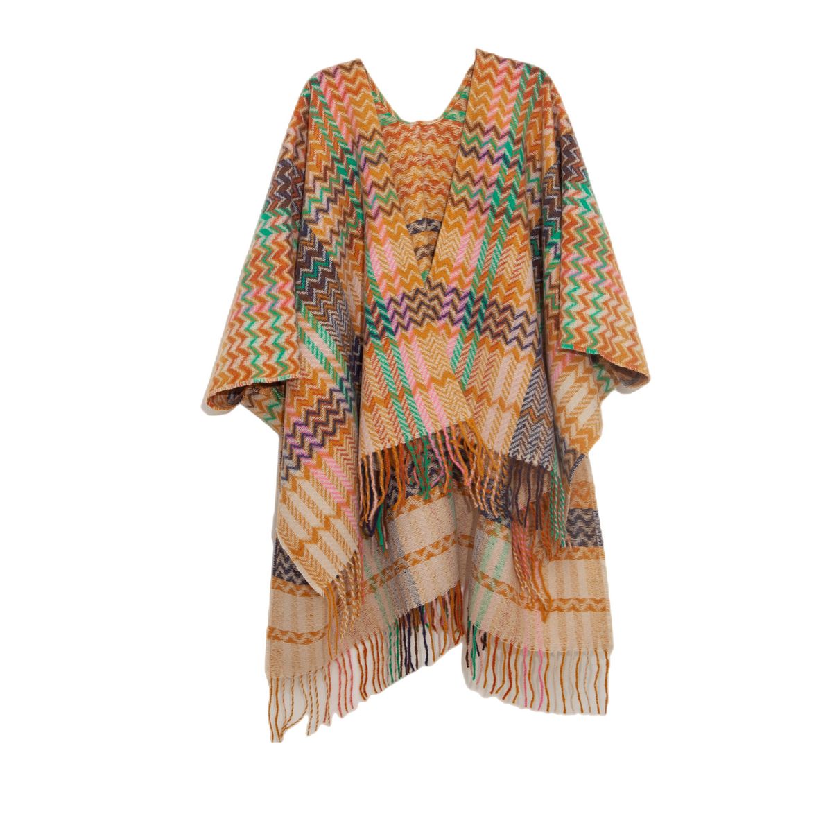 Unisex Cape with sleeves and cuffs Travel national romantic Su split cape_viptrois.com