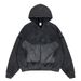 Autumn Winter New American Style Washed Patchwork Digital Print Zipper Hooded Sweatshirt_viptrois.com