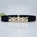 Slim-fit elastic waistband Decorative skirt suit Simple fashion chain women's belt_viptrois.com