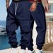 Men's Heavyweight Fleece-Lined Cargo Pants - Winter Workwear Outdoor Casual Jogger Pants With Multiple Pockets (S-XXXL, Solid Colors)_viptrois.com