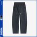 "Unisex Banana-Cut Straight-Leg Sweatpants - 3D Tailored Curve Blade Design For Spring/Fall, Relaxed Fit Casual Pants With Streetwear Aesthetic_viptrois.com
