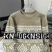 Pure Autumn Winter Round Neck Sweater For Men Loose Lazy Korean Style Inner Layer Knitted Thickened Warm_viptrois.com