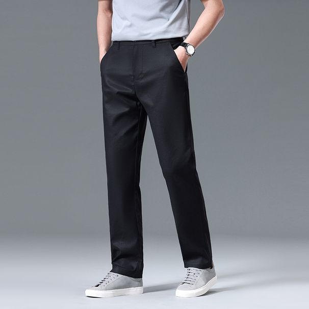 Men's Lightweight Summer Dress Pants – Ultra-Breathable Tencel Fabric, Straight Fit Business Casual Trousers With Stretch & Quick-Dry Comfort_viptrois.com