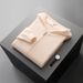 Pure Spring And Autumn New Men's 100% Pure Wool Jacket Hooded Thickened Sweater Business Casual Zipper Knitted Cardigan_viptrois.com