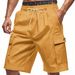 Men's Clothing Summer Men's Casual Corduroy Multi Pocket Workwear Shorts Trendy Shorts Men_viptrois.com