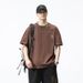 Large Size Men's Trendy Brand Short-sleeved T-shirt Men's Summer Loose Half-sleeved Bottoming Shirt Men's Printed Crew Neck T-shirt Cross-border_viptrois.com