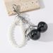 New Personalized Resin Cherry Pearl Keychain Pendant_viptrois.com