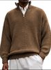Pulse 2025 European And American Cross-Border Independent Station Autumn Winter Men's Casual Knitted Sweatshirt Zipper_viptrois.com
