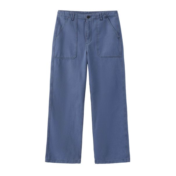 New Eco-friendly Fabric Baggy Version Commuter Straight Wide-leg Jeans Blue Legal Pants Vintage Cleanfit_viptrois.com