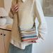 Women's Bags Fashionable Contrast Color Woven Bag For Women Summer New Ins Simple Casual Dumpling Bag Versatile Shoulder Bag_viptrois.com