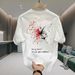American Rascal Handsome Cotton Short Sleeved T-shirt - Line Butterfly Youth Men's And Women's Trendy Brand Street Loose_viptrois.com