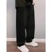 Retro Light Blue Wide Leg Dad Jeans For Men Trendy Heavily Washed Slimming Loose Fit Version_viptrois.com