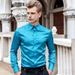 Men's Clothing Satin Nightclub Shirt - Breathable & Wrinkle-Free Long Sleeve, Metallic Trim, Loose Fit (White/Black/Red/Grey,S-XXL)_viptrois.com