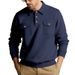 Spring And Autumn Heavyweight Men's Double Pocket Tough Casual Workwear Motorcycle Long Sleeved Lapel Sweatshirt Men_viptrois.com