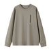 Men's High-end Crew Neck Long-sleeved Sweater Autumn Simple Trendy Men's Casual Top_viptrois.com
