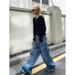 Vintage Heavyweight Denim Jeans – Relaxed Straight-Leg Workwear Pants For Men (XL-XXXL)_viptrois.com