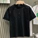Men's Clothing European fashion brand light luxury men's T shirt short sleeve star hot diamond net celebrity niche half sleeved T shirt_viptrois.com