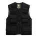 Breathable Mesh Fishing Vest With Multiple Pockets, Quick-Dry Photographer Workwear, Oversized Men's Utility Vest For Outdoor Activities_viptrois.com
