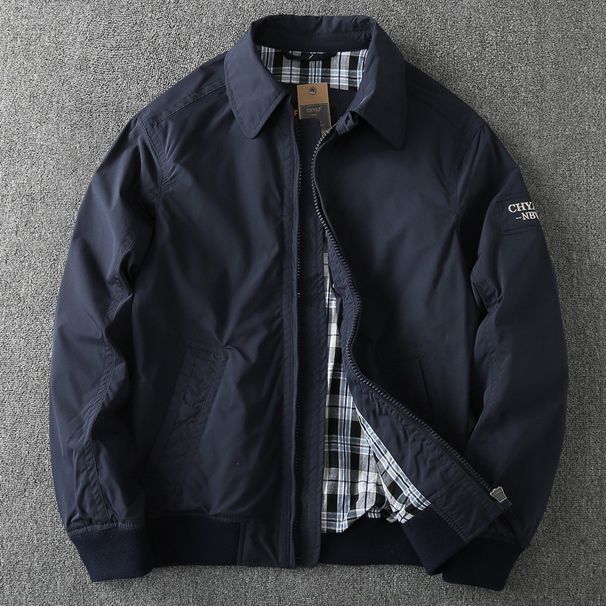 Men's Long Sleeved Shirt Jacket, Fashionable Autumn And Winter Lapel Coat, Business Casual, Slim And Versatile Double Layer Workwear Top_viptrois.com