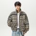 Autumn And Winter New Ethnic Style Jacquard Fleece Men's Jacket Stand Collar Cardigan Casual Warm Top Jacket_viptrois.com