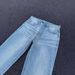 Men's Clothing New Ice Blue Cream Color Flared Trousers High Street Loose Wide Leg Washed Vintage Jeans Men_viptrois.com