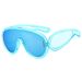 Personality Large Frame Sunglasses Gold Frame Silver Frame Punk Lenses Hip Hop Large Frame Sunglasses_viptrois.com