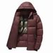 Autumn And Winter Trendy Brand Solid Color Cotton-padded Jacket Public Version Couple Hooded Cotton-padded Jacket_viptrois.com