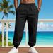 Men's Clothing Men's Workwear Jogger Pants - Heavyweight Straight-Leg Casual Trousers With Tapered Cuffs_viptrois.com