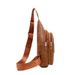 Men's Stylish Crossbody Sling Bag - Waterproof PU Leather, Large Capacity, Adjustable Strap For Travel, Gym & Business (Black, Khaki, Dark Brown)_viptrois.com