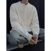 Autumn And Winter Fried Dough Twists Long Sleeve Sweater Men's Solid Knit Sweater Couple's Sweater_viptrois.com