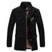 Men’s Slim-Fit Cotton Jacket – Lightweight, Breathable & Wind-Resistant Longline Coat With Stand Collar (Army Green/Khaki/Black, Casual Wear)_viptrois.com