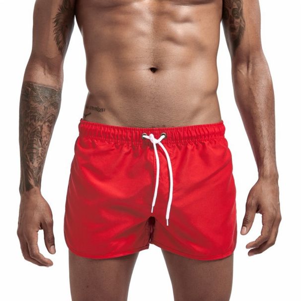 "Waterproof Men's Beach Shorts - Quick-Dry Anti-Odor Swim Trunks With Drawstring (White/Black/Army Green/Mint) - S-3XL"_viptrois.com