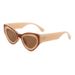 Retro Cat Eye Polygonal Sunglasses For Women Square Frame Ins High End Sunglasses Beach Fashion Sun Protection Glasses_viptrois.com