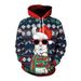 Pure European And American Christmas Men's Pullover Sweatshirt Loose 3D Digital Hoodie Casual Manufacturer Direct Delivery_viptrois.com
