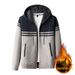 Loom Cross-Border Foreign Trade European And American Thick Turn-Down Collar Men's Color-Block Casual Daily Long-Sleeve_viptrois.com