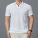 Men's Clothing New Style Lapel Casual Polo Shirt Men's Short Sleeved Thin T Shirt Simple Lapel T Shirt Men's Clothing_viptrois.com