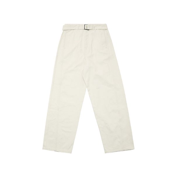 Men's Clothing Loose Fitting Wide Leg Minimalist Cleanfit Casual Pants For Men - Relaxed Wide-Leg Denim Jeans With Belt, Straight Cut, Unisex Style_viptrois.com