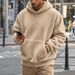 Men's Fleece-Lined Hooded Sweatshirt – Oversized Pullover Hoodie For Winter, Streetwear & Casual Comfort_viptrois.com