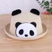 Spring Summer New Curled Straw with Cartoon Shapes for Men and Women to Travel Panda Korean Edition Tourist Attraction_viptrois.com