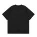 American retro alphanumeric print stitching contrast color V neck short sleeved T shirt men's high street fashion brand loose tops_viptrois.com