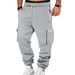 Men's Clothing Autumn And Winter Heavyweight American Overalls Men's Fleece Large Size Multi Pocket Casual Sports Cuffed Pants_viptrois.com