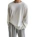 "Men's Vintage Long Sleeve T-Shirt – Lightweight Sun Protection Cover-Up, Plus Size European Fit (Black/Grey/White, S-2XL)"_viptrois.com