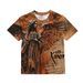 Men's Clothing Cotton T Shirt Gothic Pattern Full Print Direct Injection T Shirt Round Neck Short Sleeve Top Men_viptrois.com
