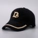 Women's Hats Diamond Double D Letter Baseball Cap For Women Mink Velvet Wide Brim Diamond Warm Hat Fashion Duckbill Cap_viptrois.com
