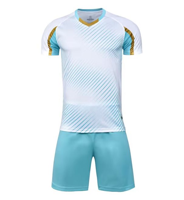 Men's Clothing training suits student sports jerseys printed new football suits children's adult short sleeves_viptrois.com