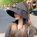 Bow Tie Strap For Summer, Sweet And Cute, Large Eave Sky Top Hat, UV Resistant, Foldable Sun Hat_viptrois.com