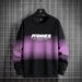 Men's Clothing Spring And Autumn Gradient Color Round Neck Long Sleeve Top Youth Large Size Loose Casual Sweater_viptrois.com