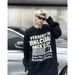 Loom European And American Retro Letter Distressed Autumn Winter New Loose Ins Trendy Brand Street Style Frayed Knit Sweater_viptrois.com